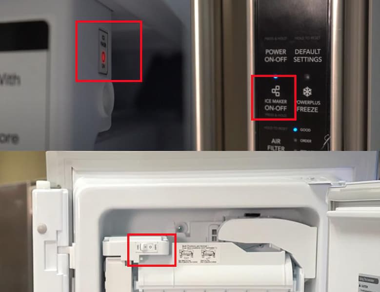 three kinds of ice maker switches