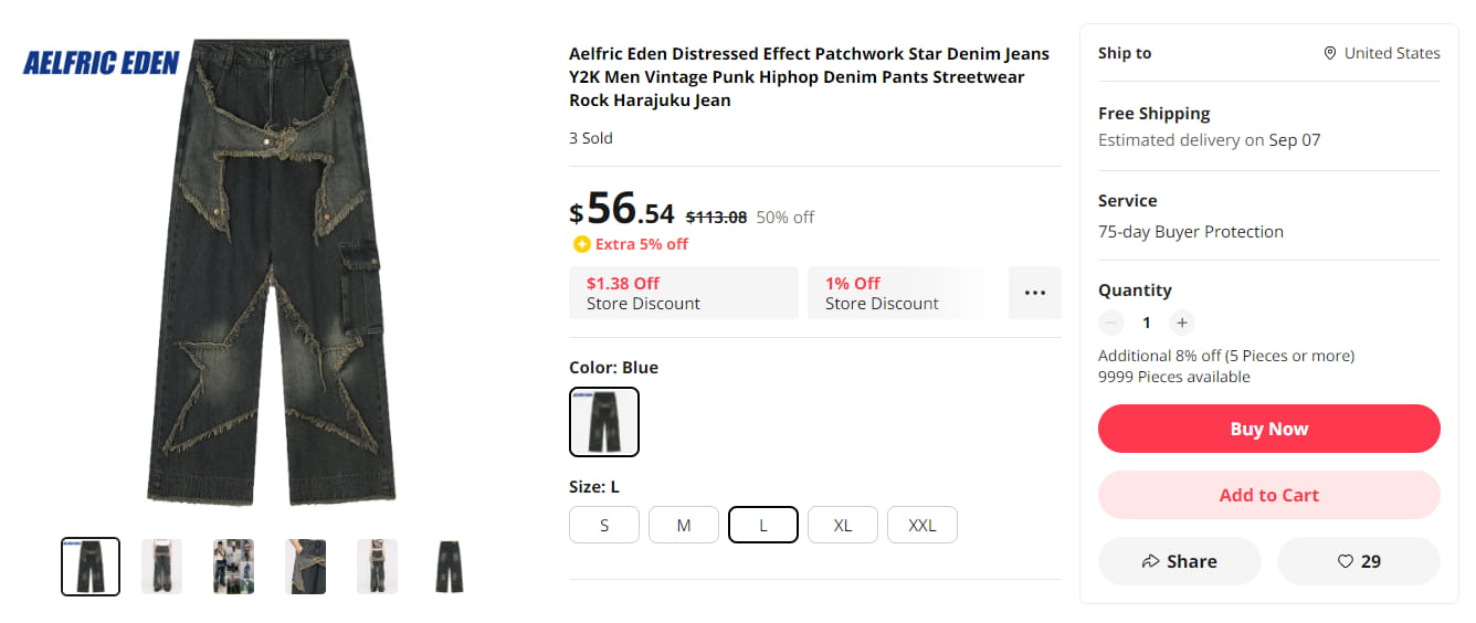 aelfric eden trousers aliexpress