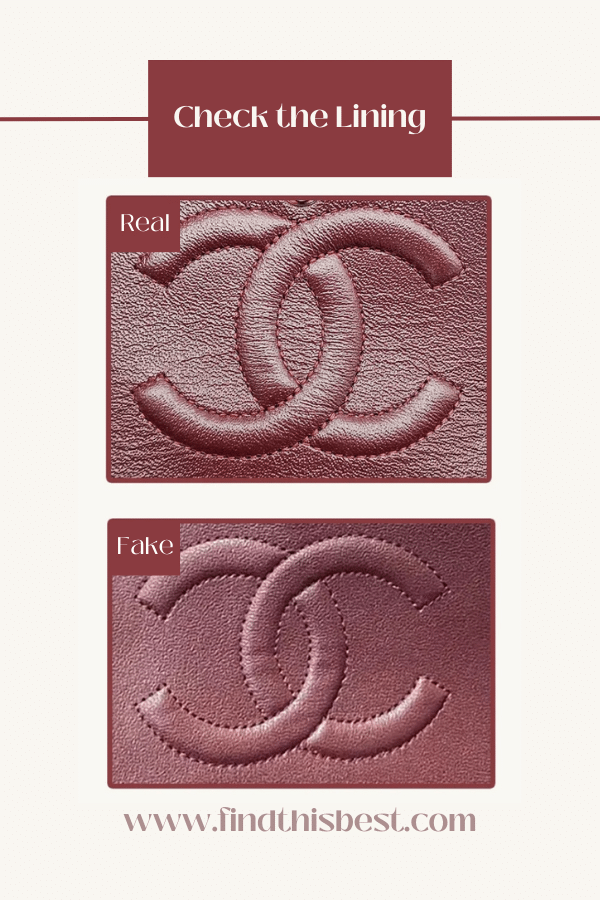 chanel cf real vs fake lining
