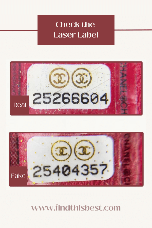 Chanel Gabrielle Bag Real VS Fake Laser Label