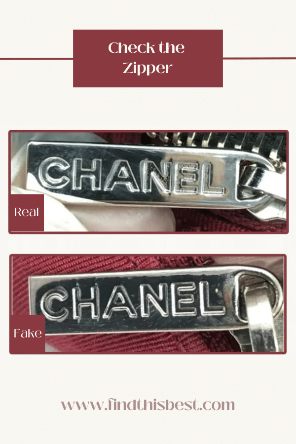 Chanel Gabrielle Bag Real VS Fake Zipper