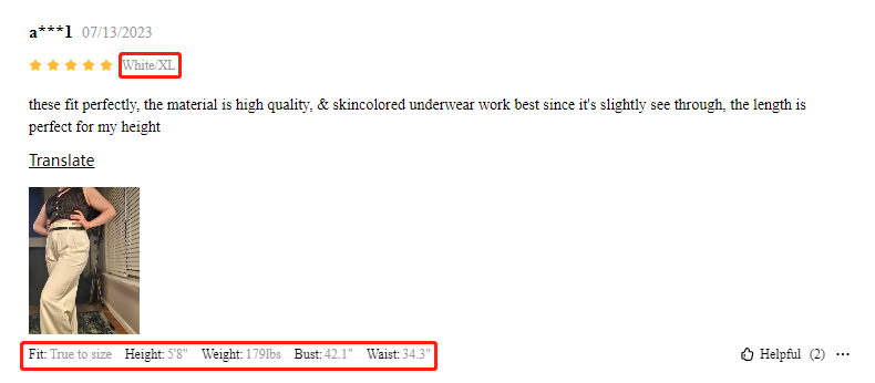 cider sizing review