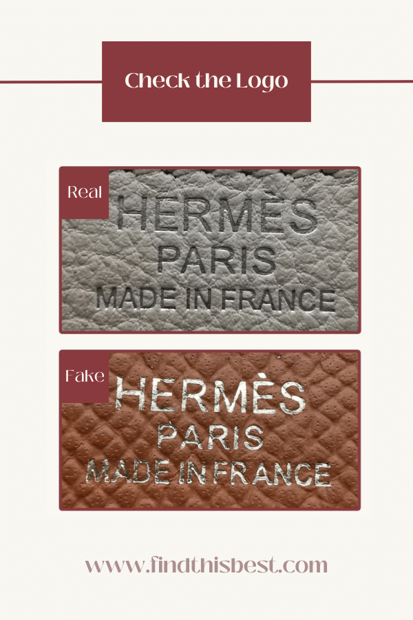 Hermès Constance Bag Real VS Fake Logo