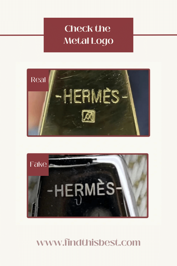 Hermès Evelyne Bag Real VS Fake Metal Logo