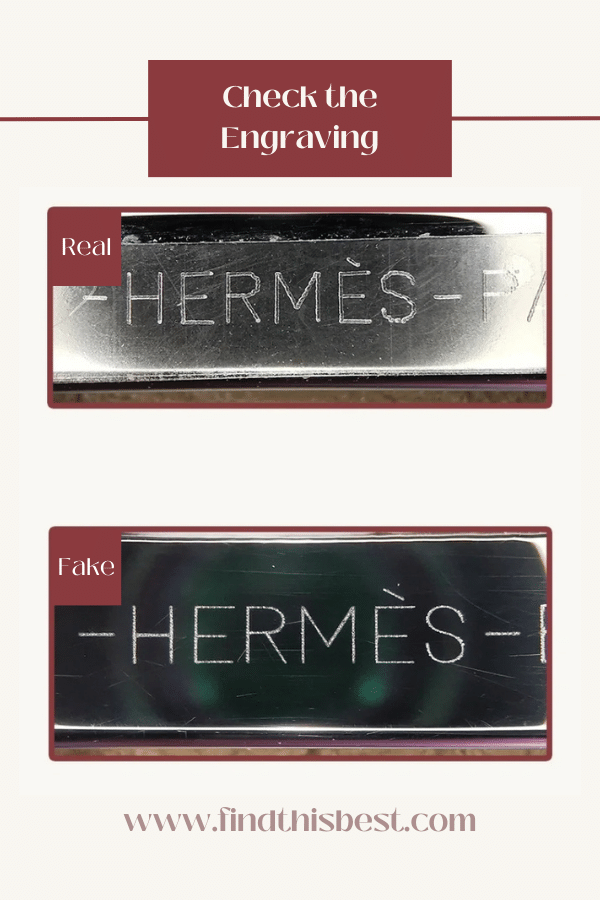 Hermès Kelly Bag Real VS Fake Engraving