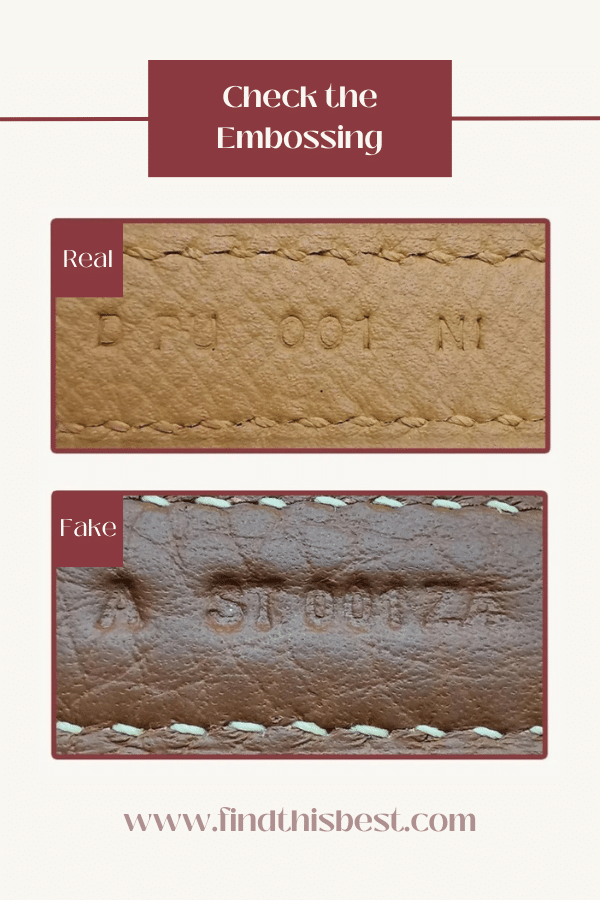 Hermès Picotin Lock Bag Real VS Fake Embossing