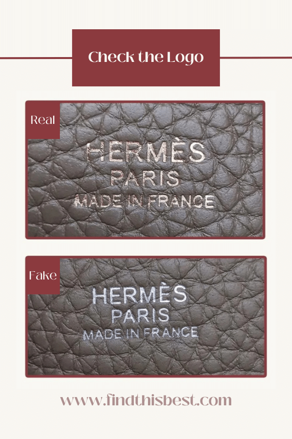 Hermès Picotin Lock Bag Real VS Fake Logo
