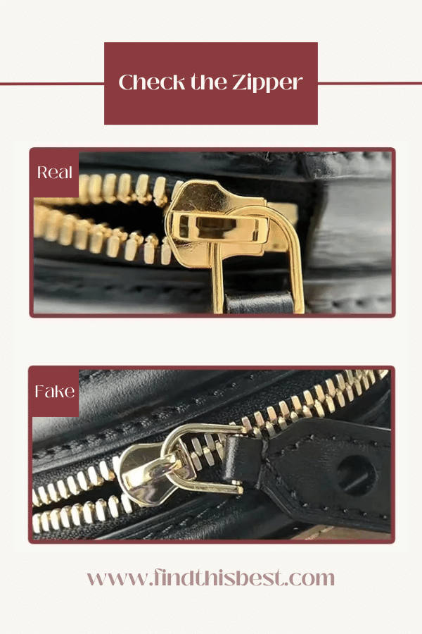 Louis Vuitton Cannes Bag Real VS Fake Zipper