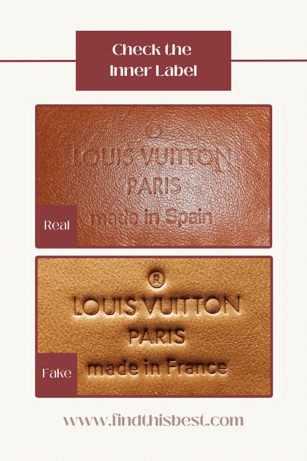Louis Vuitton Dauphine Bag VS Fake Inner Label