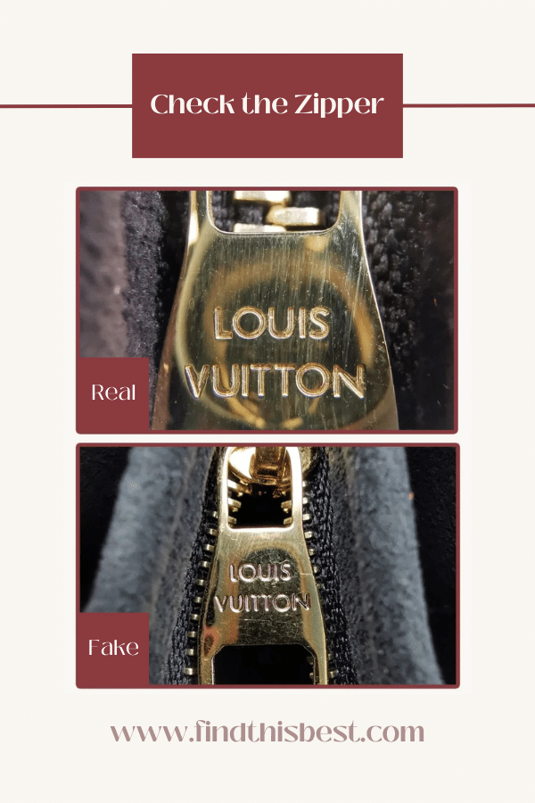 Louis Vuitton Dauphine Bag VS Fake Zipper
