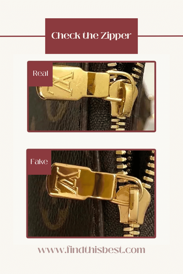Louis Vuitton Multi Pochette Accessoires Real VS Fake Zipper