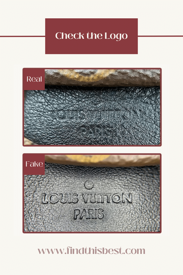 Louis Vuitton Palm Springs Bag Real VS Fake Logo