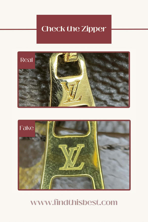 Louis Vuitton Palm Springs Bag Real VS Fake Zipper