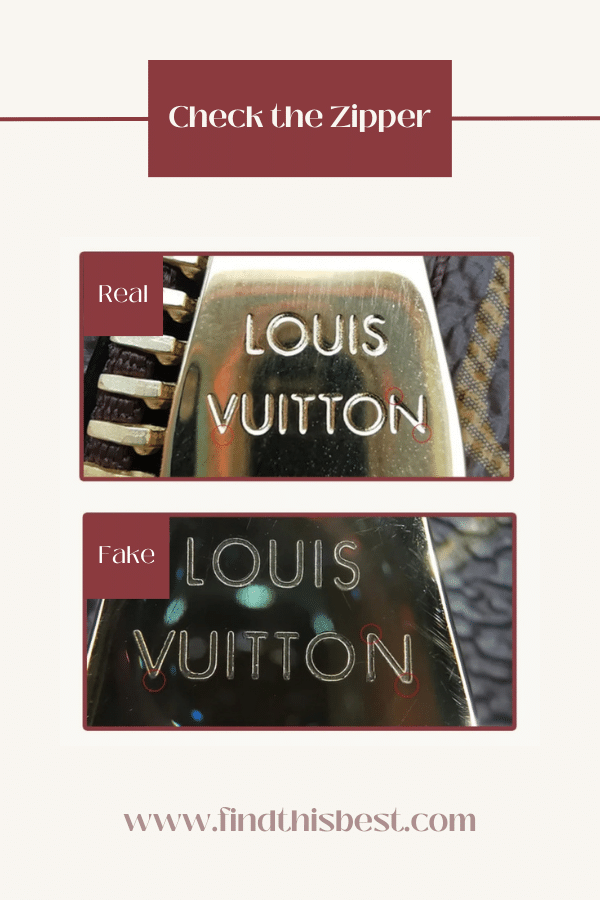 Louis Vuitton Pochette Métis Bag VS Fake Zipper