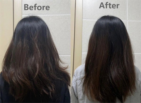 Moroccanoil Treatment Before and After compare image