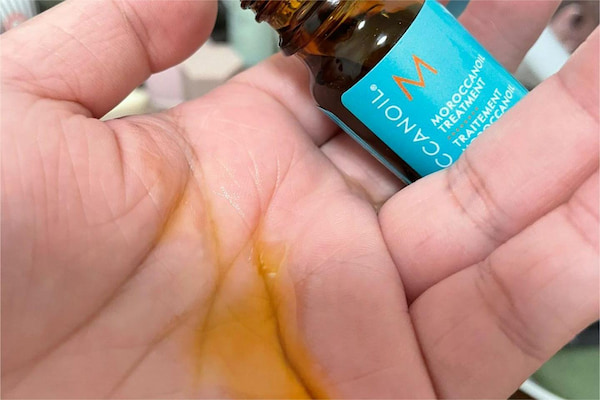 Moroccanoil Treatment Original in the palm