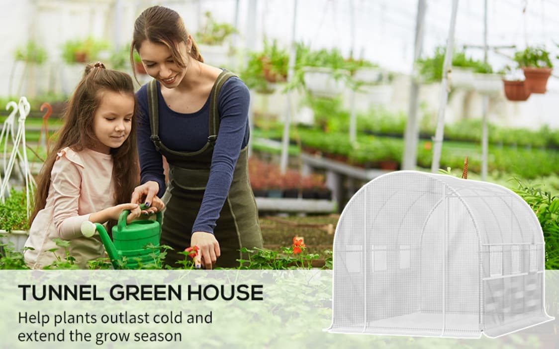 outsunny tunnel green house