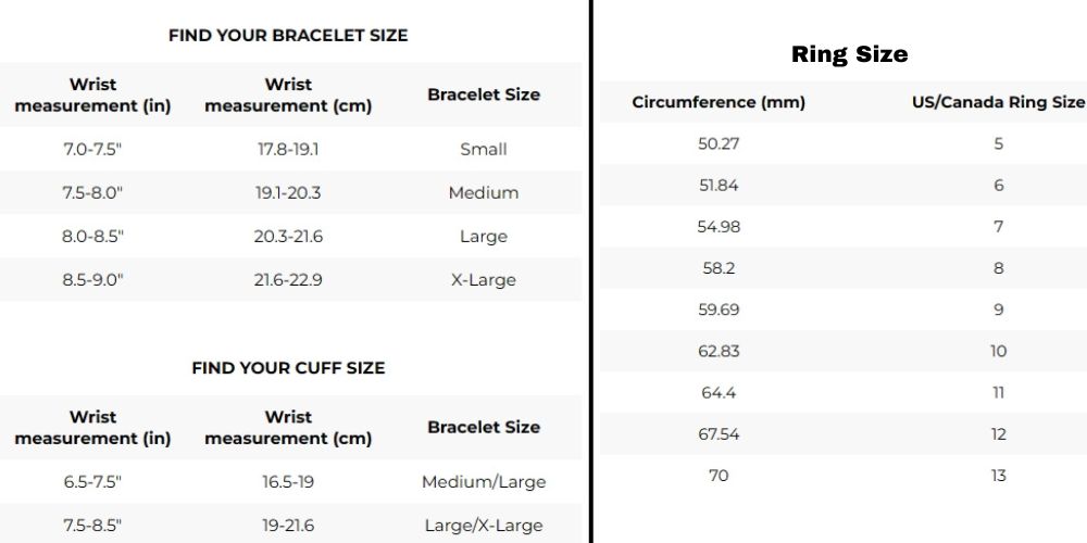 gld size guide chart