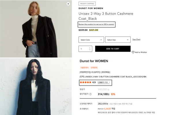 dunst black coat reviews