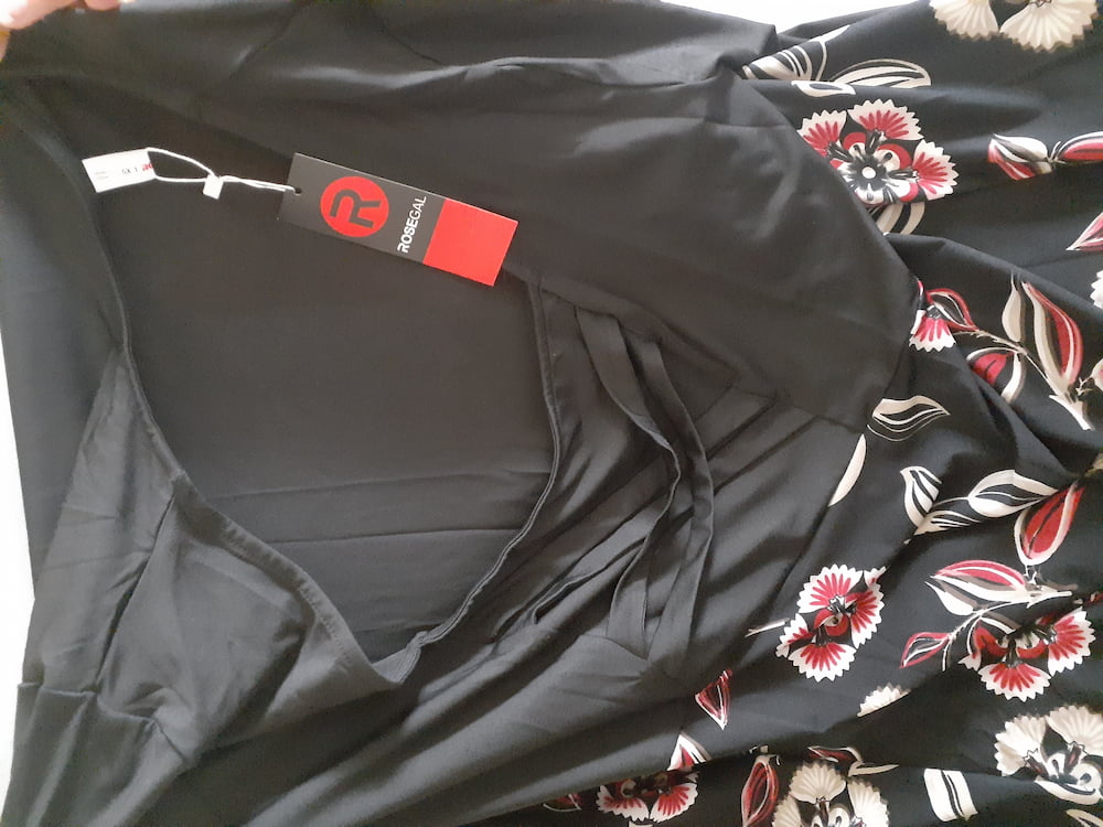 rosegal customer image of a black dress