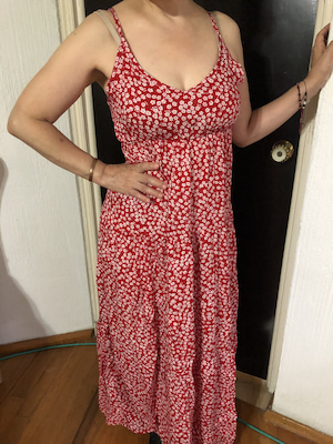 stylewe customer review of a red dress