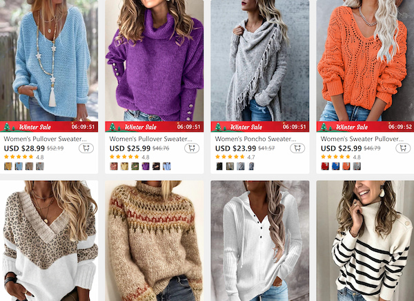 lightinthebox sweater review