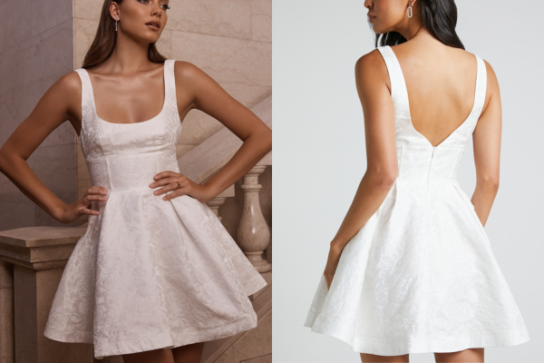 stephane white mini dress