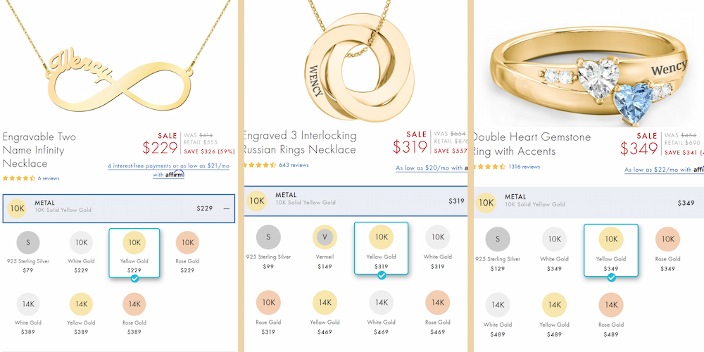 is jewlr real gold