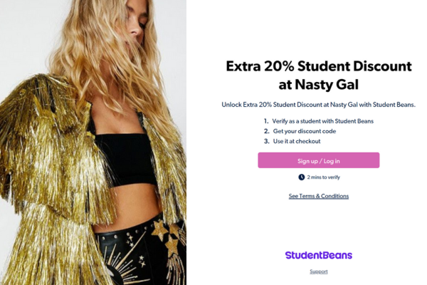 nasty gal student discount