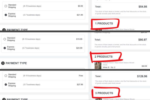 zolucky shipping fee
